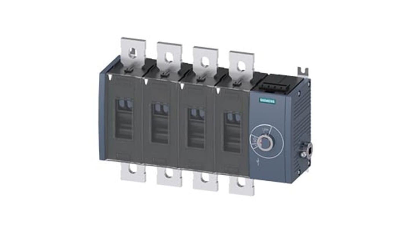 Sezionatore con interruttore Siemens 3KD5044-0QE40-0, 4P, 1000A, Tipo fisso, , IP00, IP20