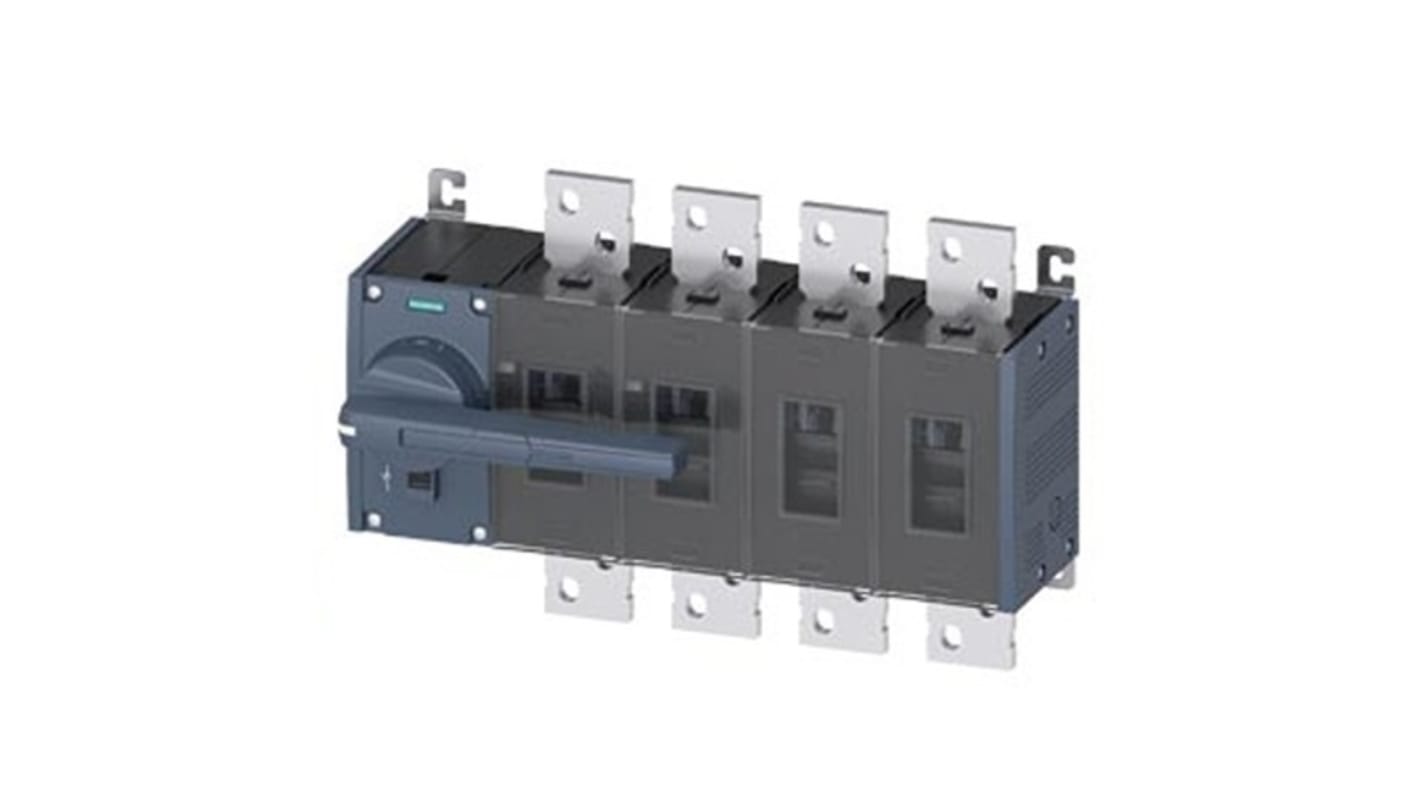 Siemens 4 Pole Fixed Switch Disconnector - 1250A Maximum Current, 900kW Power Rating, IP00, IP20