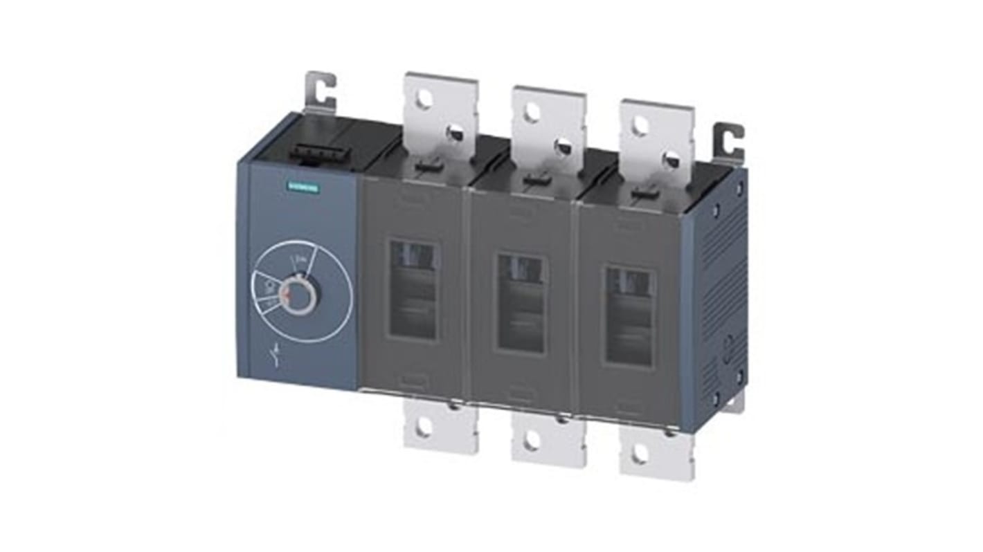 Sezionatore con interruttore Siemens 3KD5634-0RE10-0, 3P, 2000A, Tipo fisso, , IP00, IP20