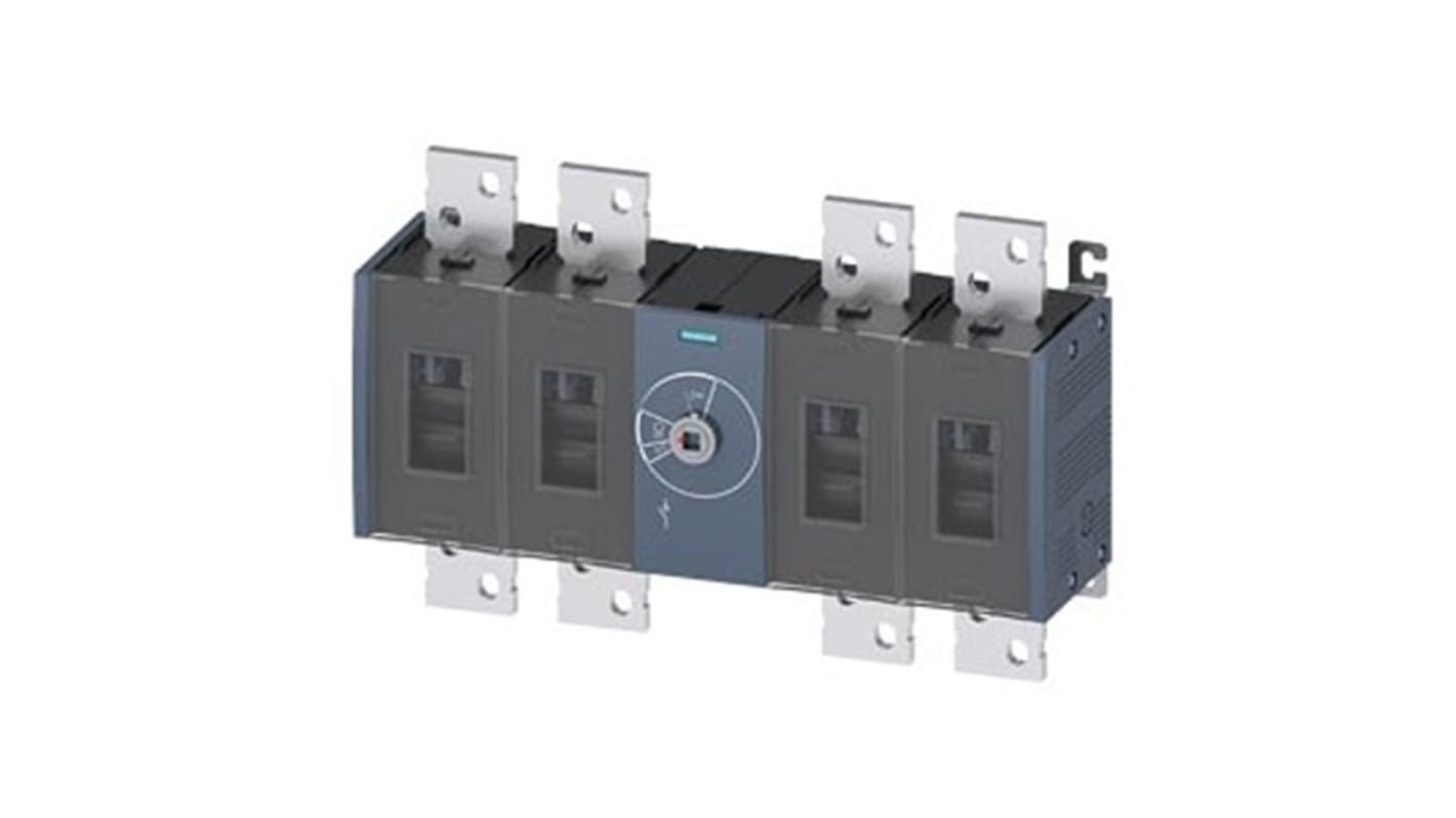 Siemens 4 Pole Fixed Switch Disconnector - 2000A Maximum Current, 1000kW Power Rating, IP00, IP20
