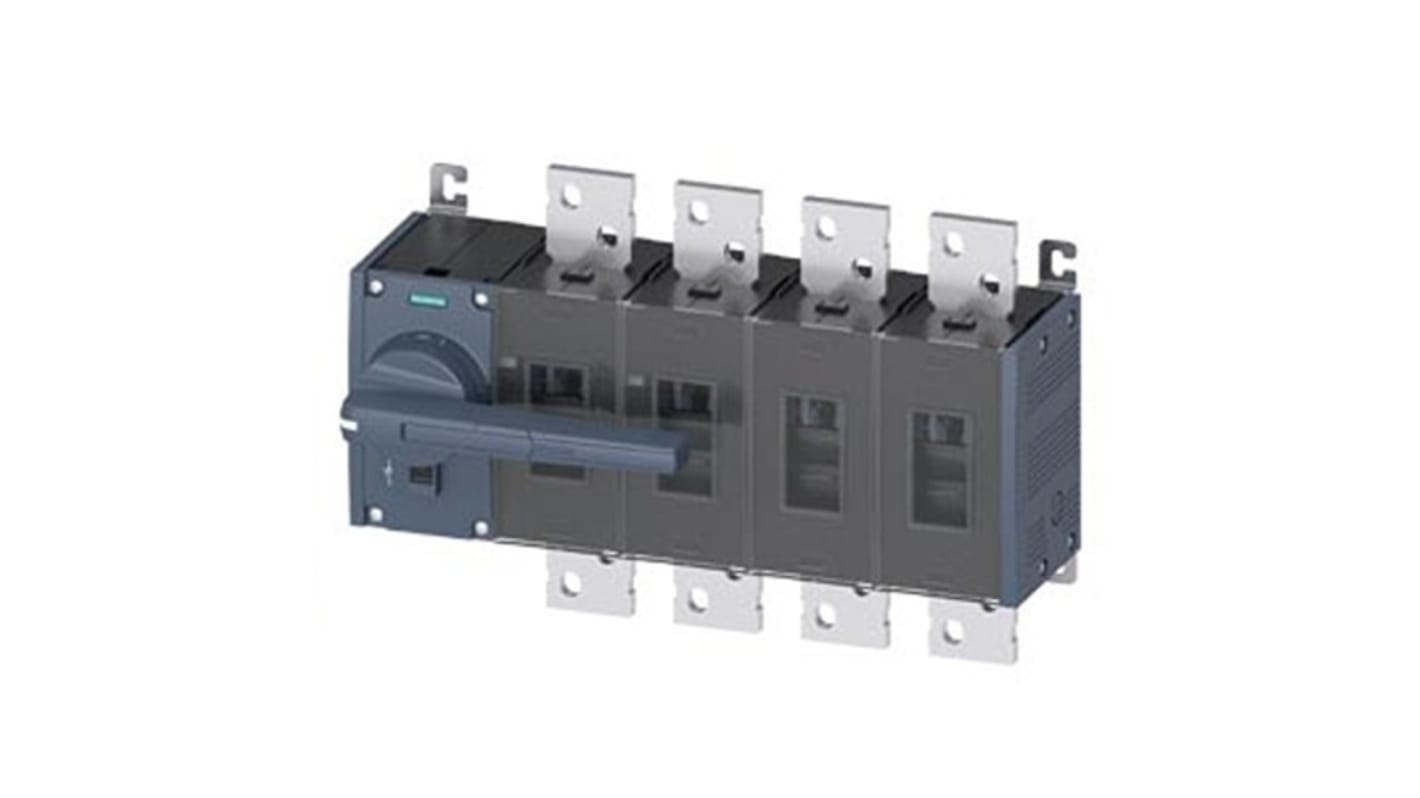 Interruptor seccionador, 4, Corriente 2000A, Potencia 1000kW, IP00, IP20