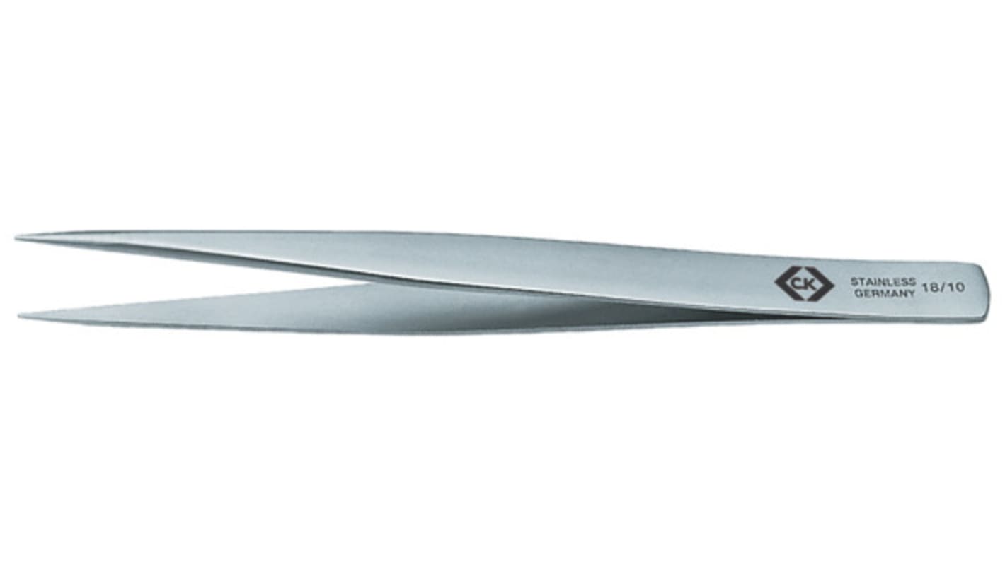 CK 130 mm, Stainless Steel, Fine, Straight, Tweezer