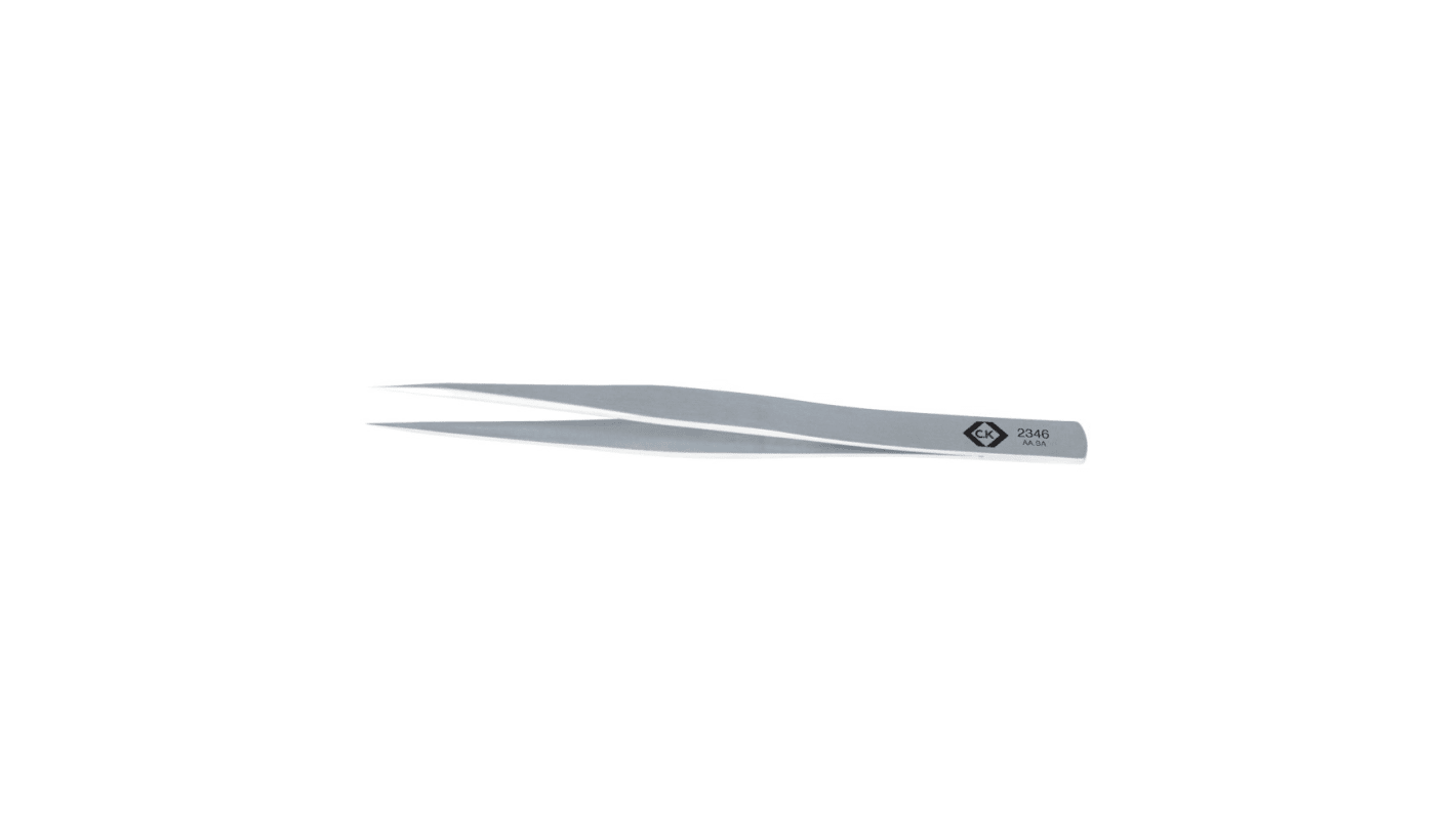 CK 127 mm, Stainless Steel, Fine, Straight, ESD Tweezer