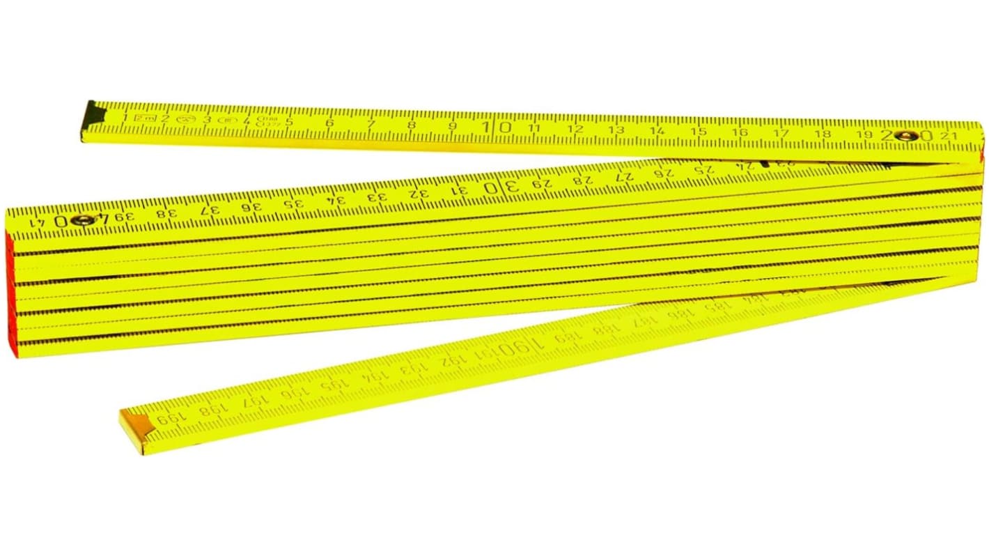 T3514 CK 2m Wood Metric Folding Ruler RS