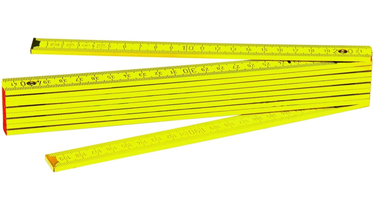 CK Holz Gliedermaßstab, metrisch 2m x 50mm