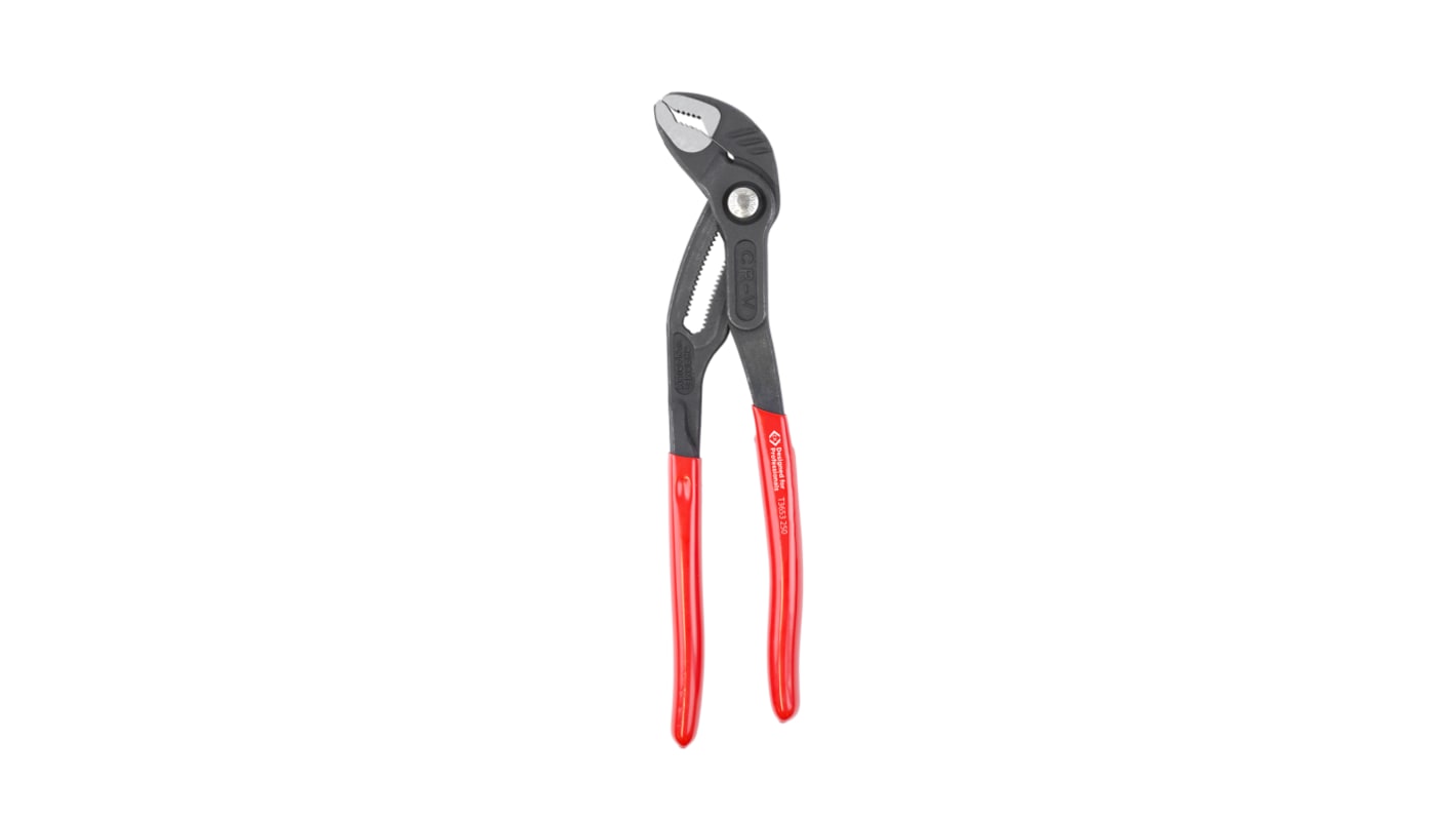 CK T3653 250 Water Pump Pliers, 250 mm Overall, Straight Tip, 50mm Jaw