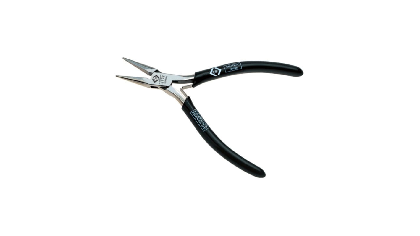 CK T3772 1 Flat Nose Plier, 120 mm Overall, Straight Tip, 23mm Jaw