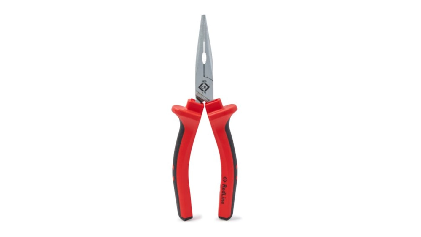 CK T3909 5 Flat Nose Plier, 120 mm Overall, Straight Tip, 23mm Jaw