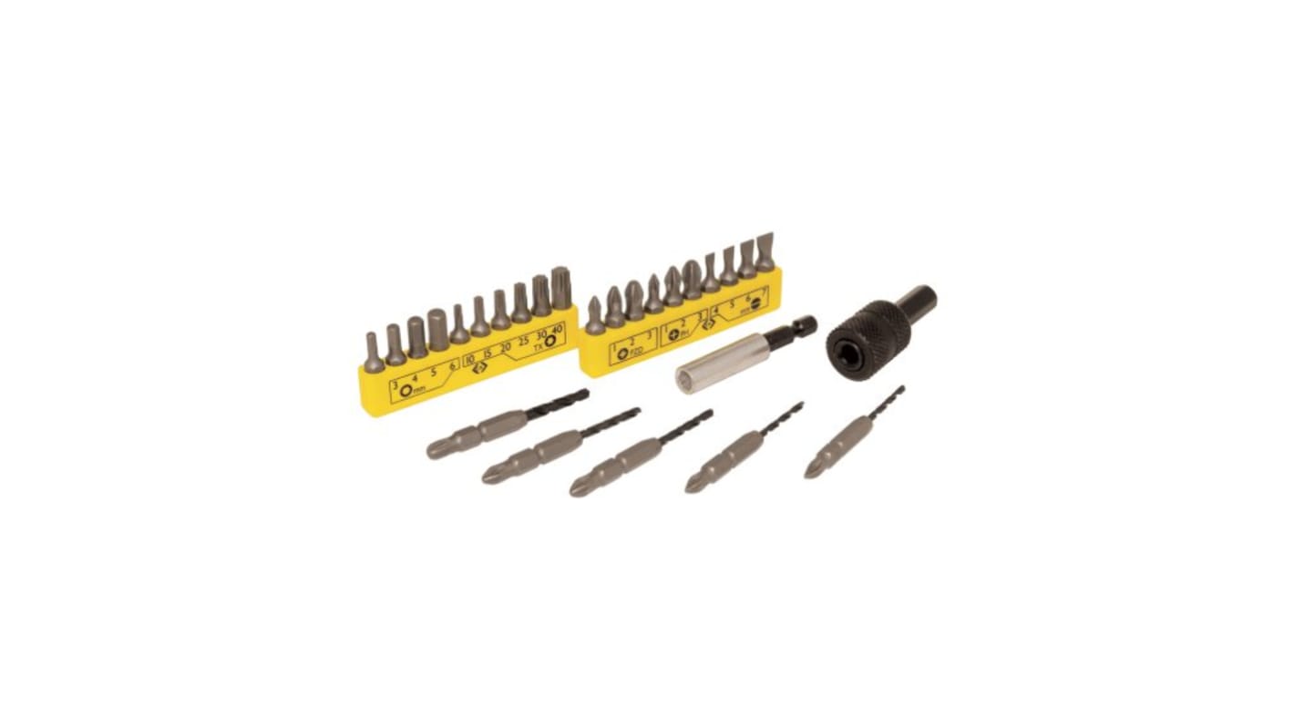 CK 25-Piece Twist Drill Bit Set Set for Multi-Material, 4mm Max, 2.5mm Min