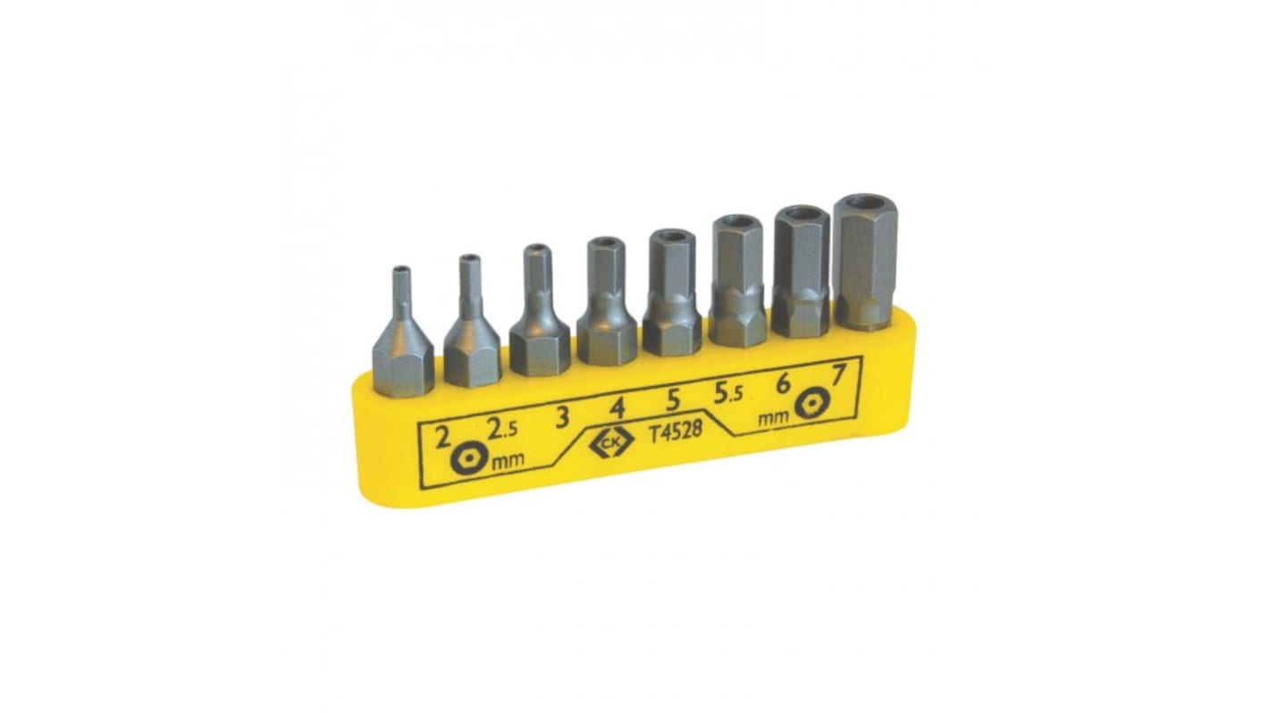 CK Hexagonal Tamper Proof Bit Set 8 Pieces, Hexagon