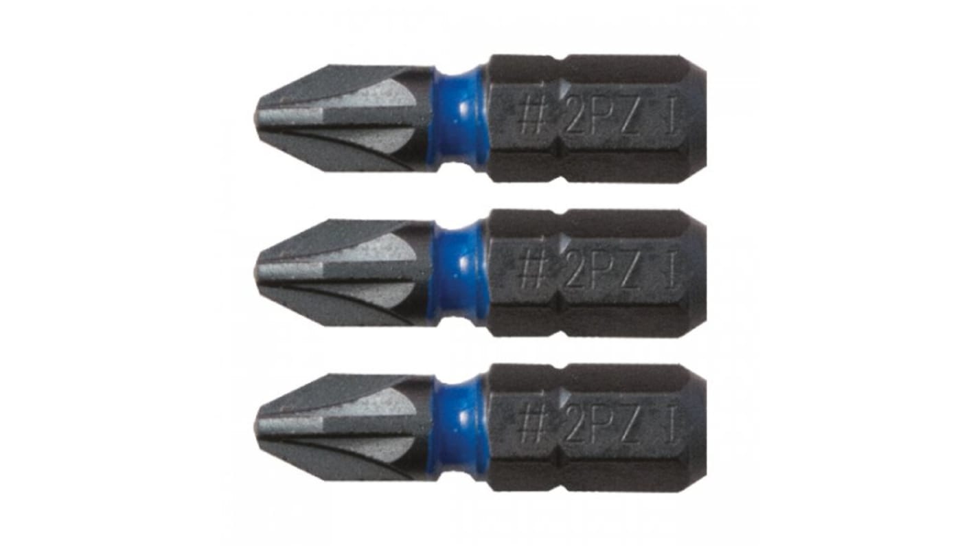 CK Blue Steel Screwdriver Bit Set 3 Pieces, Phillips