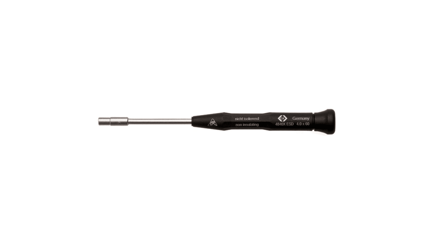 CK Slotted Nut Driver, 3.2 mm Tip, 159 mm Overall