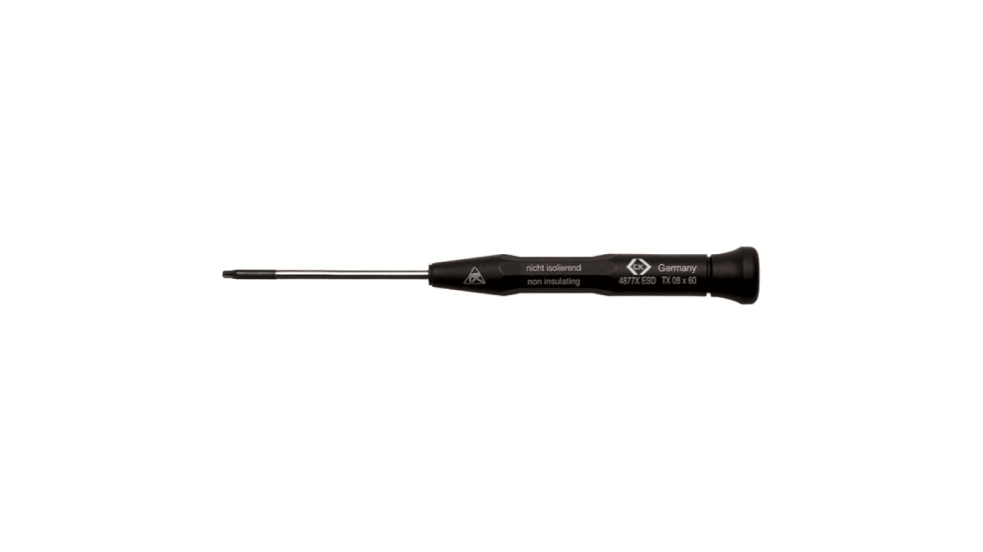 CK Torx Screwdriver, TX04 Tip, 50 mm Blade, 147 mm Overall