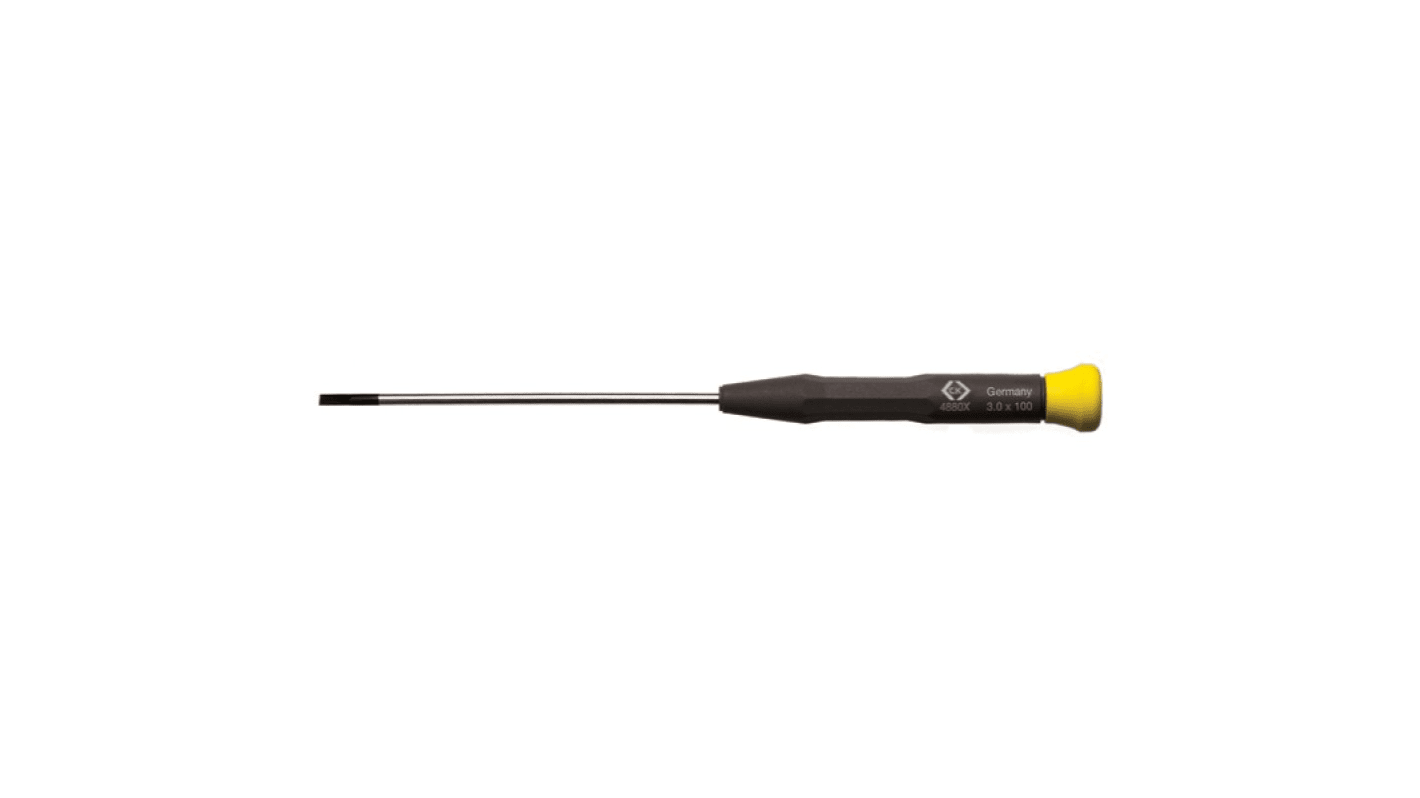 CK Slotted  Screwdriver, 2.5 mm Tip, 75 mm Blade, 172 mm Overall