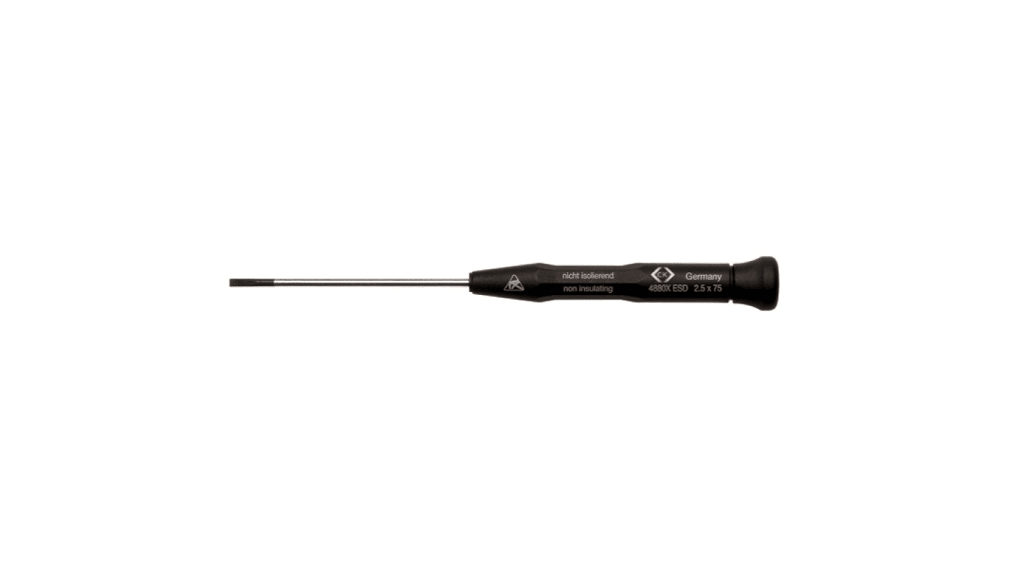 CK Slotted  Screwdriver, 3 mm Tip, 100 mm Blade, 197 mm Overall