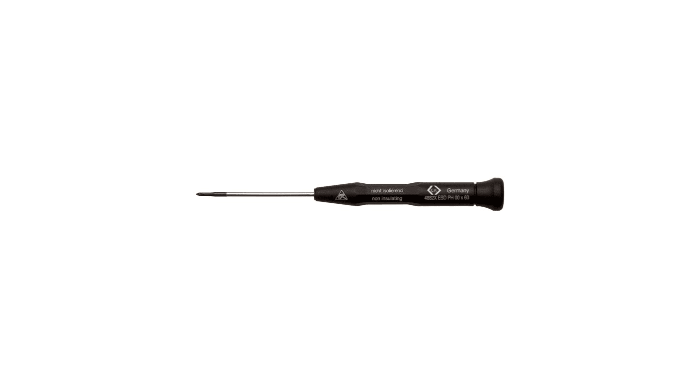 CK Phillips Screwdriver, PH0 Tip, 60 mm Blade, 157 mm Overall