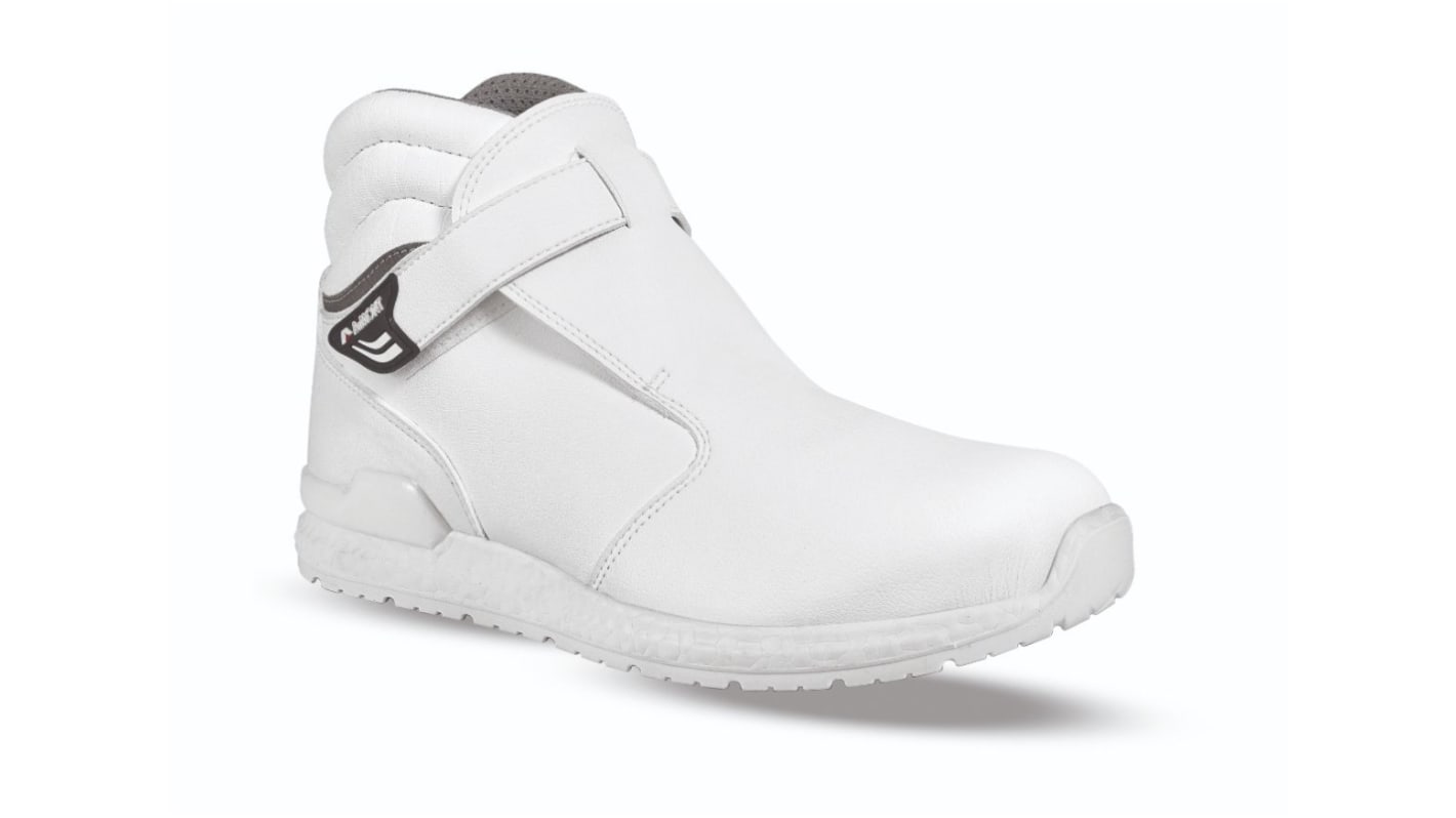 AIMONT MILK ABI21 Grey, White Aluminium Toe Capped Men's Safety Boots, UK 8, EU 42