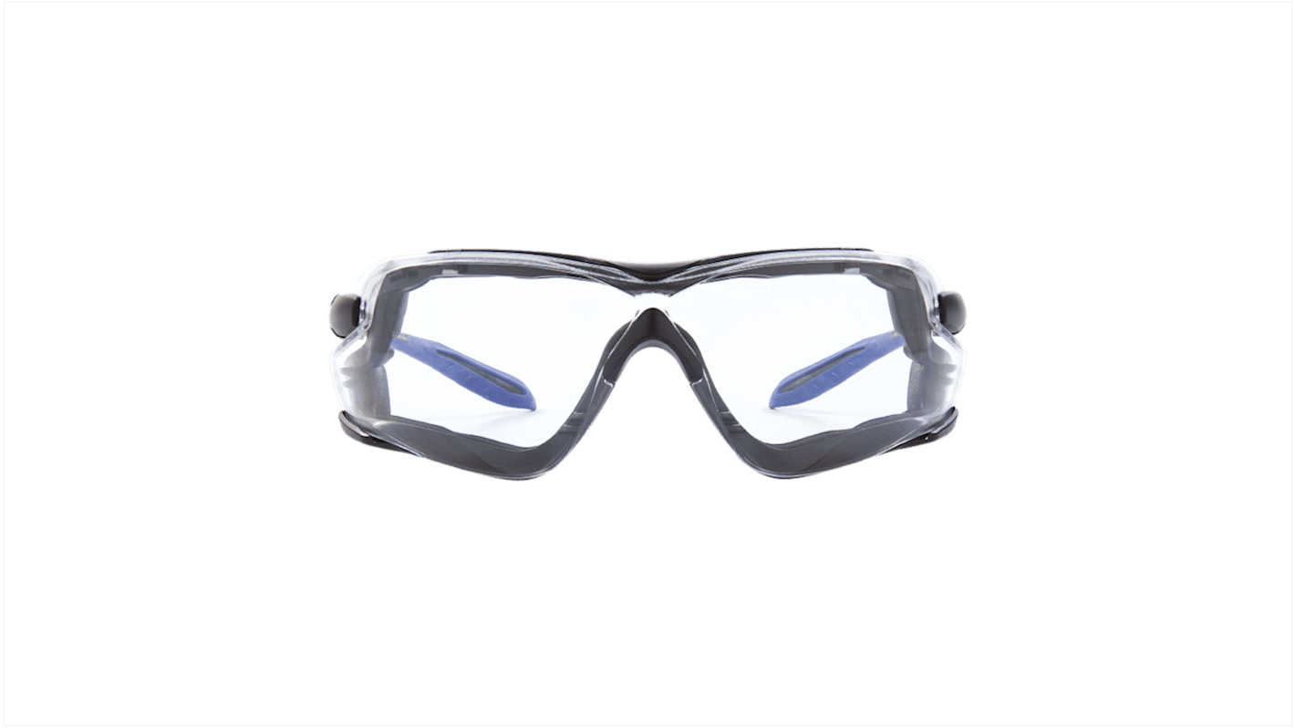 Riley QUADRO Anti-Mist UV Safety Glasses, Grey Polycarbonate Lens