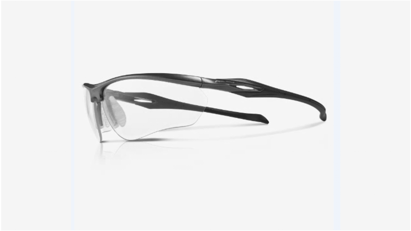 Gafas de seguridad Riley CYPHER, color de lente Gris, protección UV, antivaho, con No dioptrías