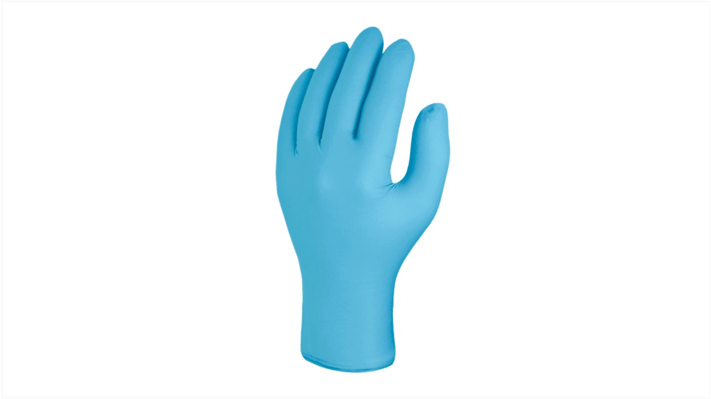 SKG00424DL Skytec TX424 Blue PowderFree Nitrile Disposable Gloves, Size XXL, Food Safe, 100