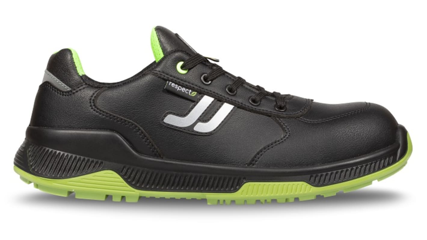Jallatte J-energy Unisex Black, Yellow  Toe Capped Low safety shoes, UK 4, EU 37