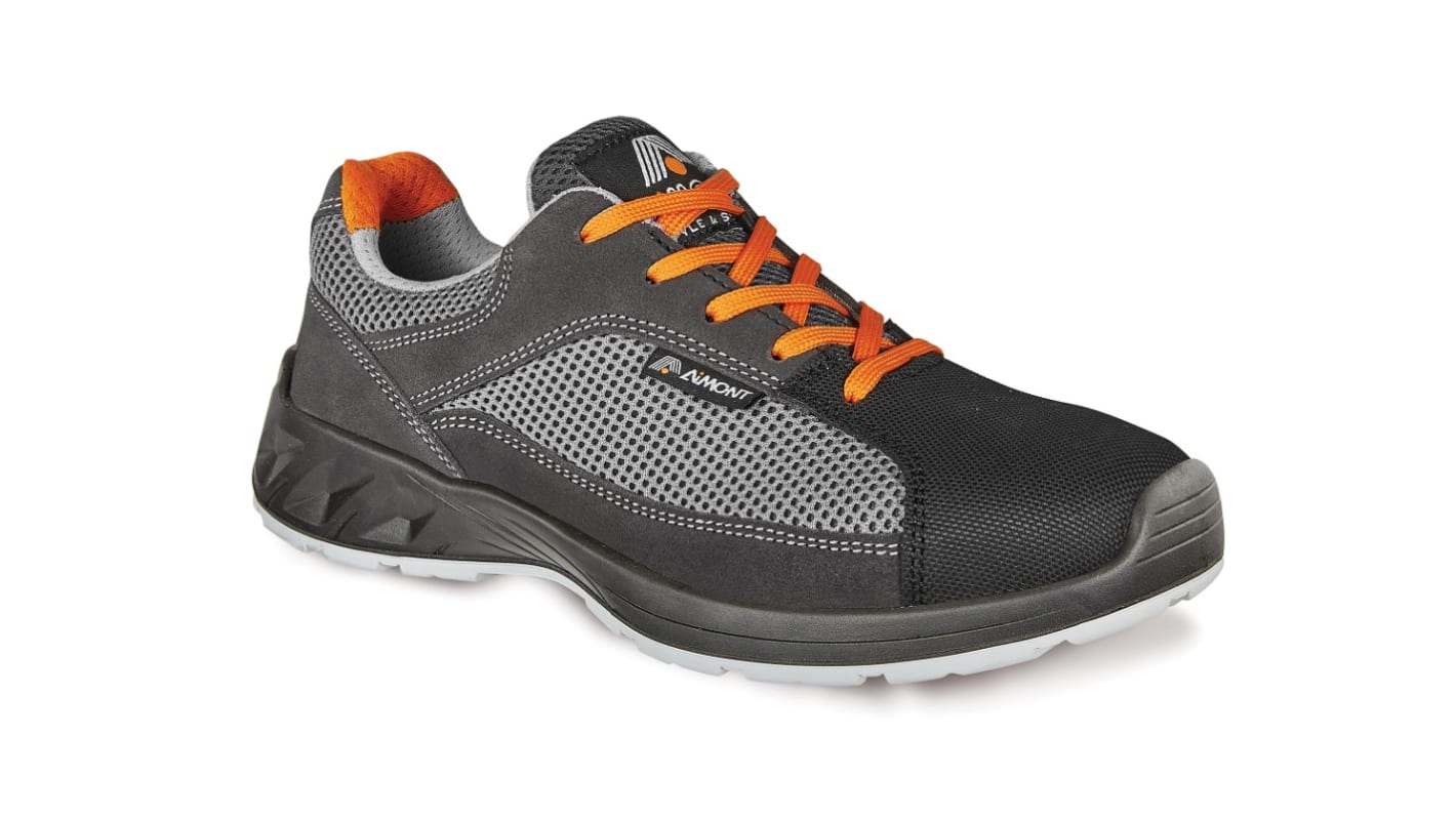 AIMONT CORSAIR DM20116 Unisex Black  Toe Capped Safety Shoes, UK 5, EU 38