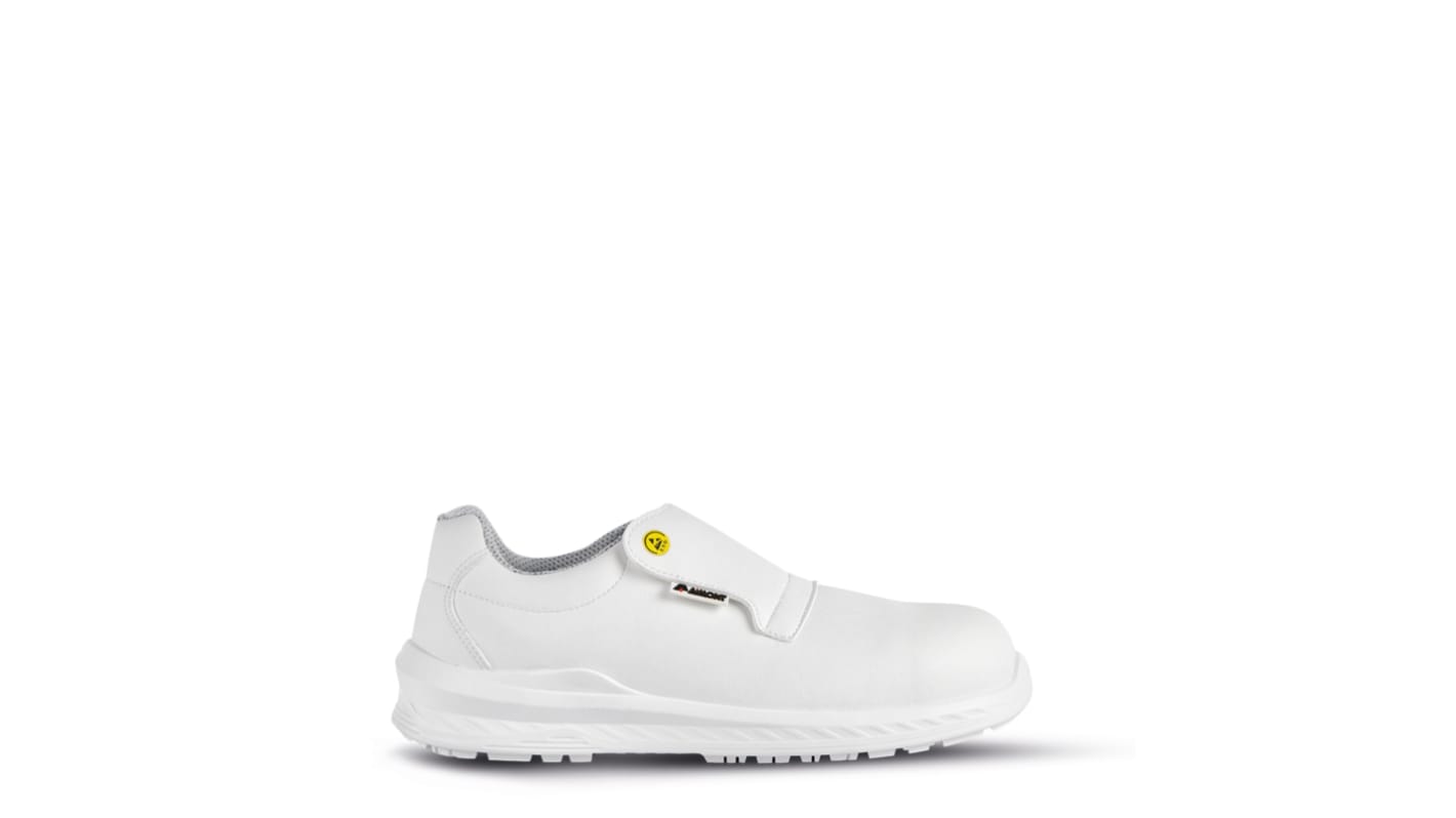 AIMONT FLOUR AFAF205 Unisex White Composite Toe Capped Safety Shoes, UK 3, EU 36