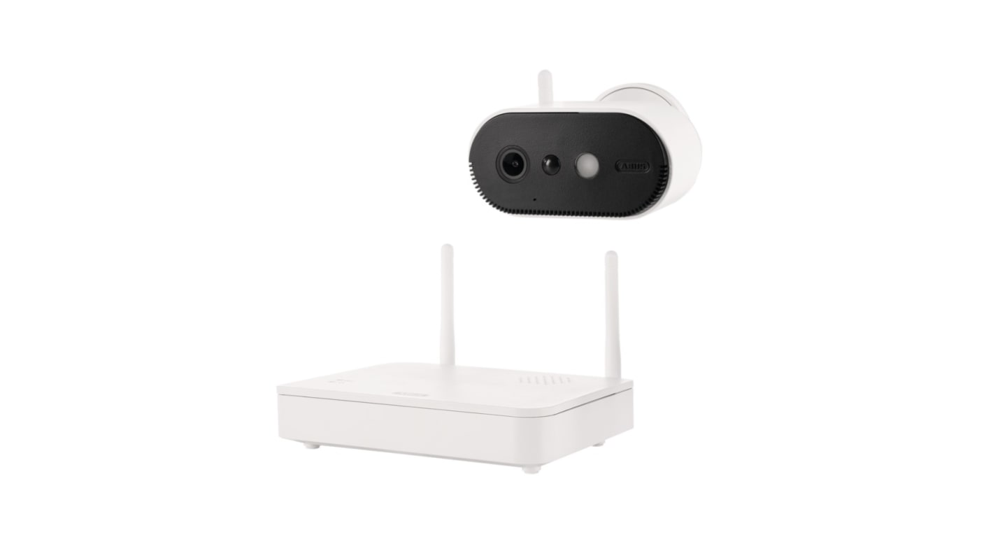 ABUS Security-Center Indoor, Outdoor IR CCTV Surveillance Kit, 1 Camera Connections, Wireless