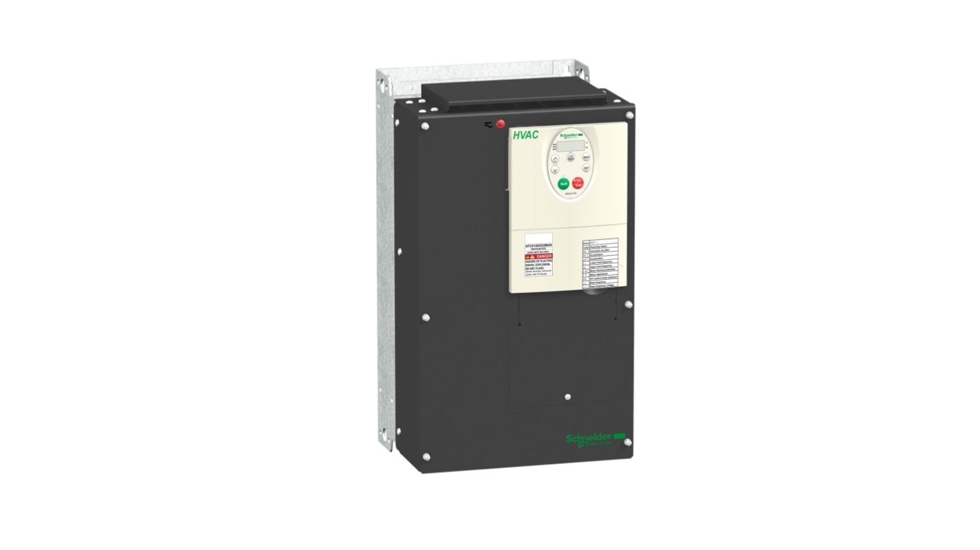 Schneider Electric Variable Speed Drive, 22 kW, 3 Phase, 240 V, 66.4 A, ATV212 Series