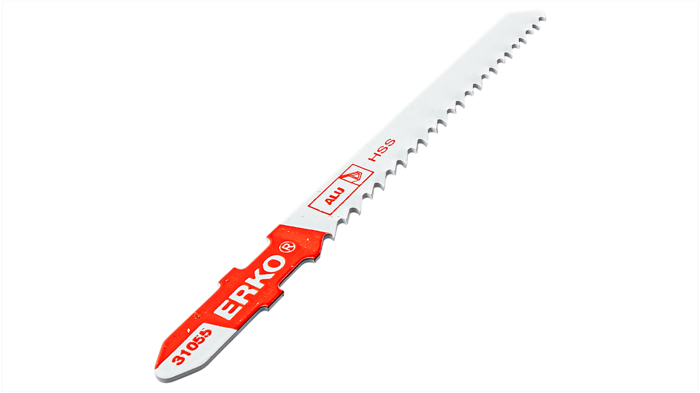 ERKO, 8 Teeth Per Inch Wood 75mm Cutting Length Jigsaw Blade, Pack of 5