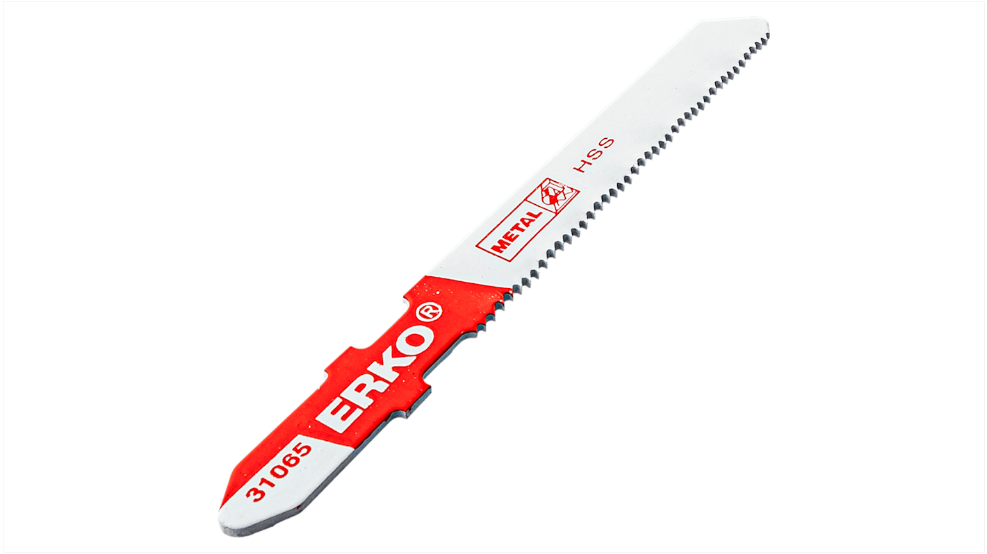 ERKO, 21 Teeth Per Inch Metal 50mm Cutting Length Jigsaw Blade, Pack of 5