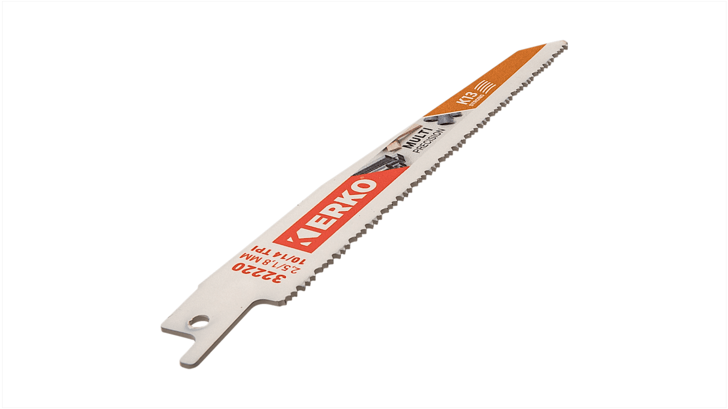 ERKO, 10, 14 Teeth Per Inch Multiple Materials 150mm Cutting Length Reciprocating Saw Blade, Pack of 5