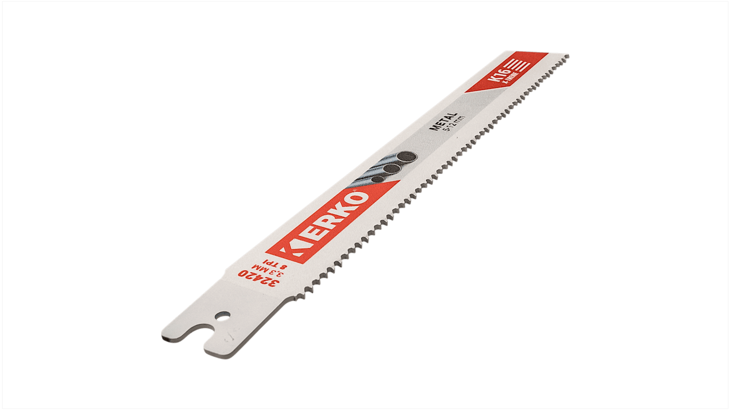 ERKO, 8 Teeth Per Inch Steel 200mm Cutting Length Reciprocating Saw Blade, Pack of 25