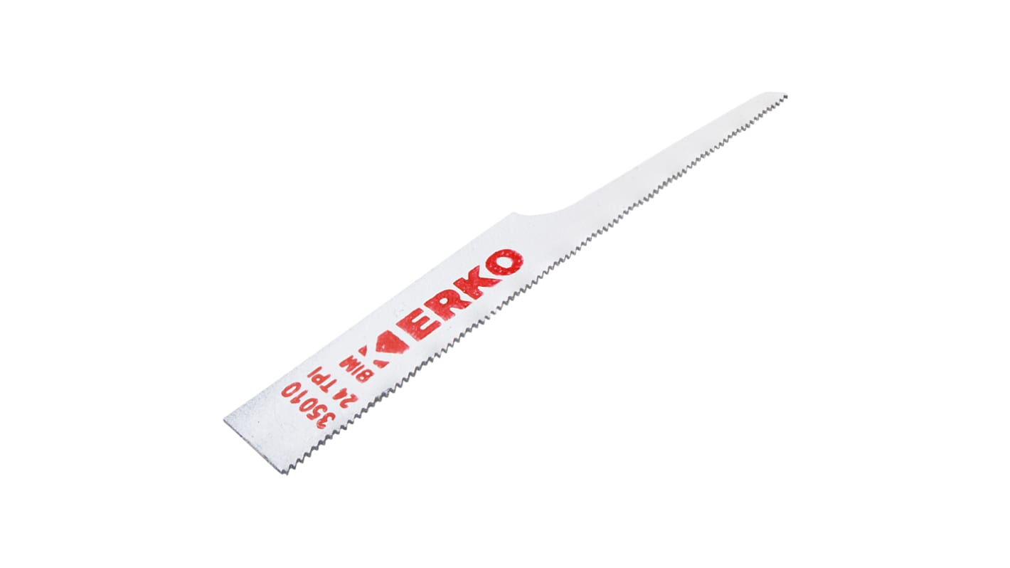 ERKO, 24 Teeth Per Inch Metal 100mm Cutting Length Air Saber Saw Blade, Pack of 100