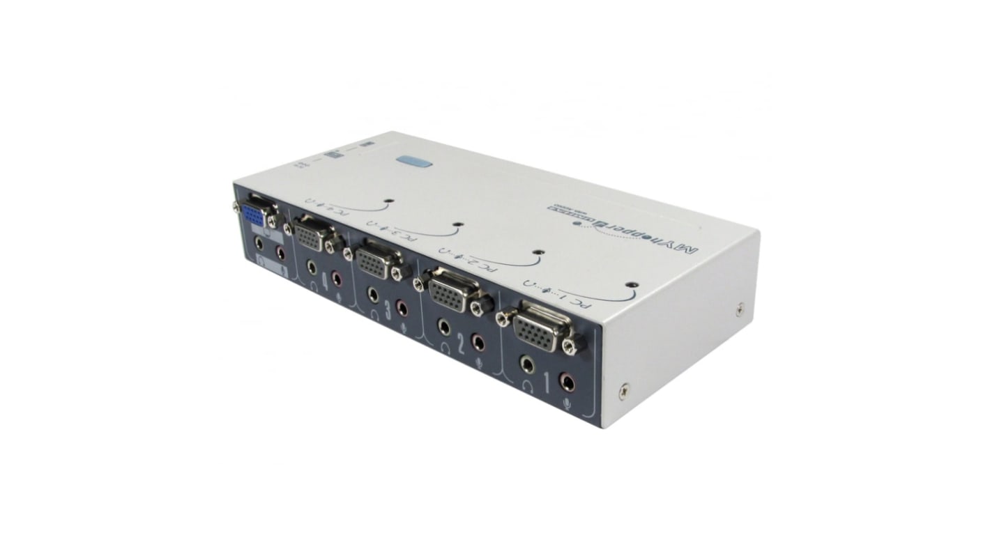 Switch KVM Rextron KVM-629A porte = 4 USB 4 SVGA, VGA