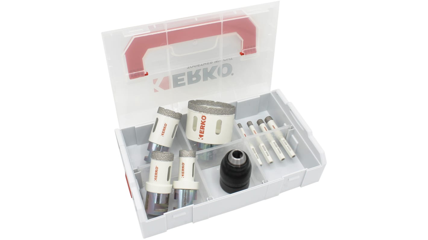 ERKO Diamond 6 mm, 8 mm, 10 mm, 12 mm, 22 mm, 29 mm, 35 mm, 68 mm Hole Saw