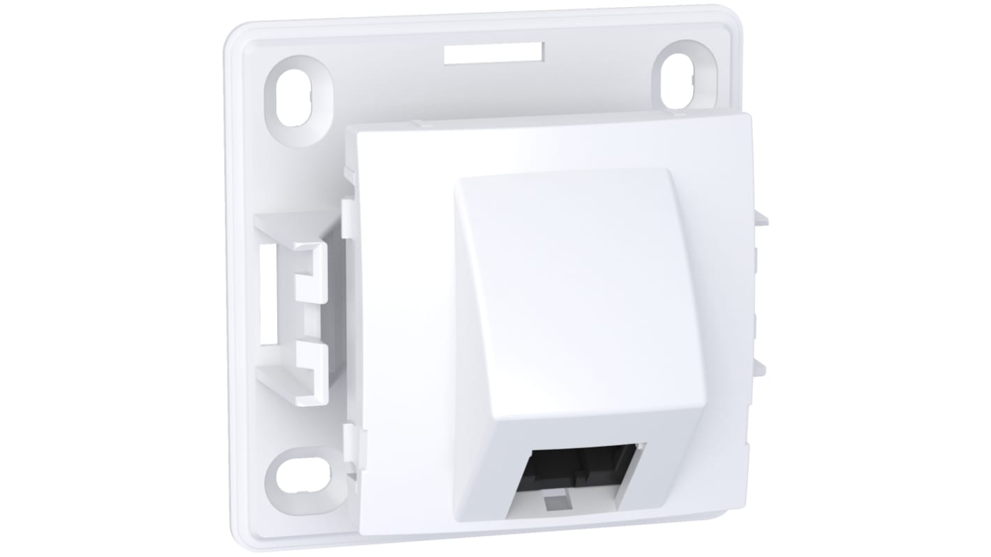 Placca per interruttori Schneider Electric, 1 posto, col. Colore bianco