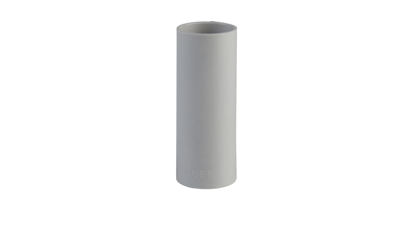 Racor para conducto Schneider Electric, Recto de PVC Gris, tamaño nom. 16.8mm, rosca 20mm