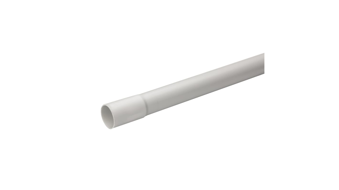 Schneider Electric Rigid Conduit, 27.8mm Nominal Diameter, PVC, Grey