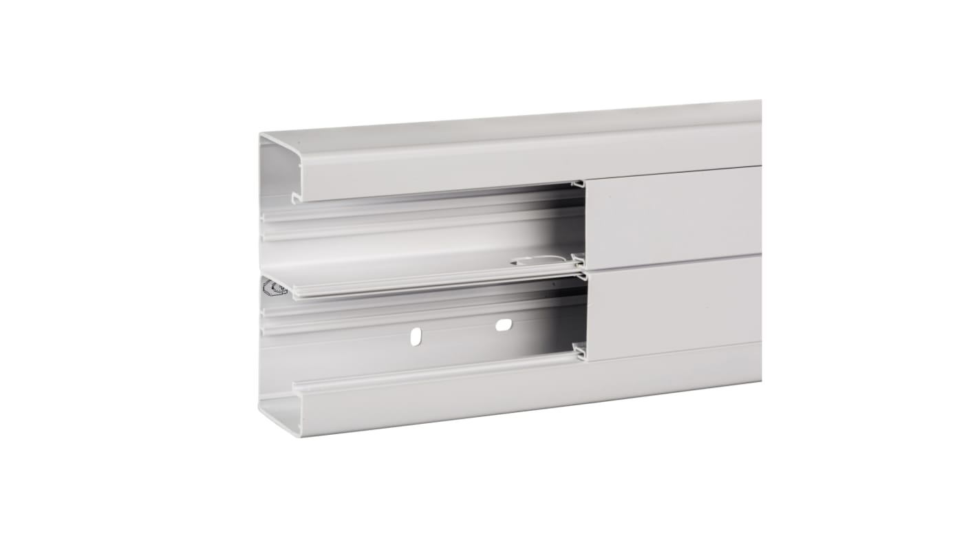 Canaleta de PVC Schneider Electric OptiLine 45 de PVC Blanco, 55 mm x 140mm, long. 2m