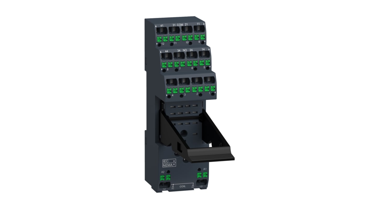 Schneider Electric RXZ 250V DIN Rail Relay Socket, for use with Relay
