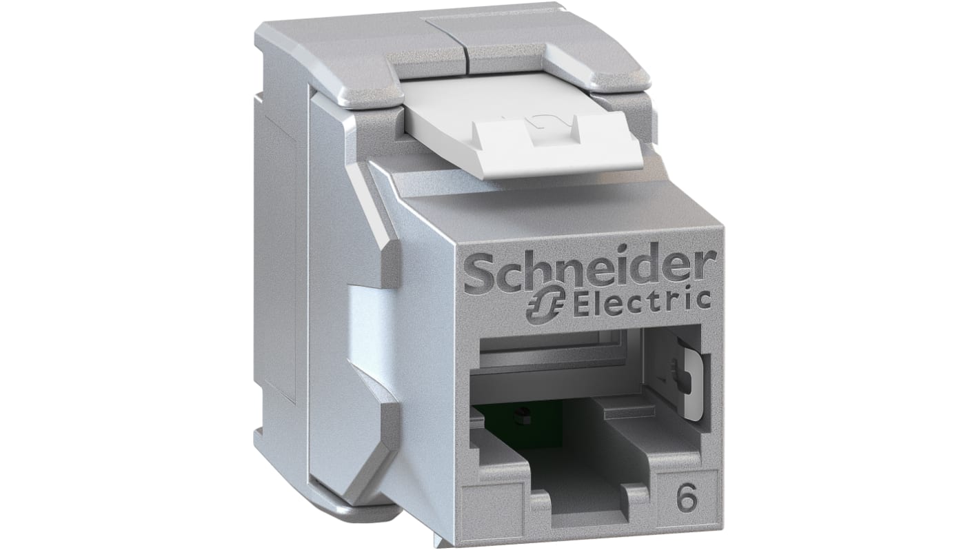 Schneider Electric Actassi Cat.6 RJ45-Steckverbinder Buchse, 1-Port 1-polig Geschirmt, Kabelmontage