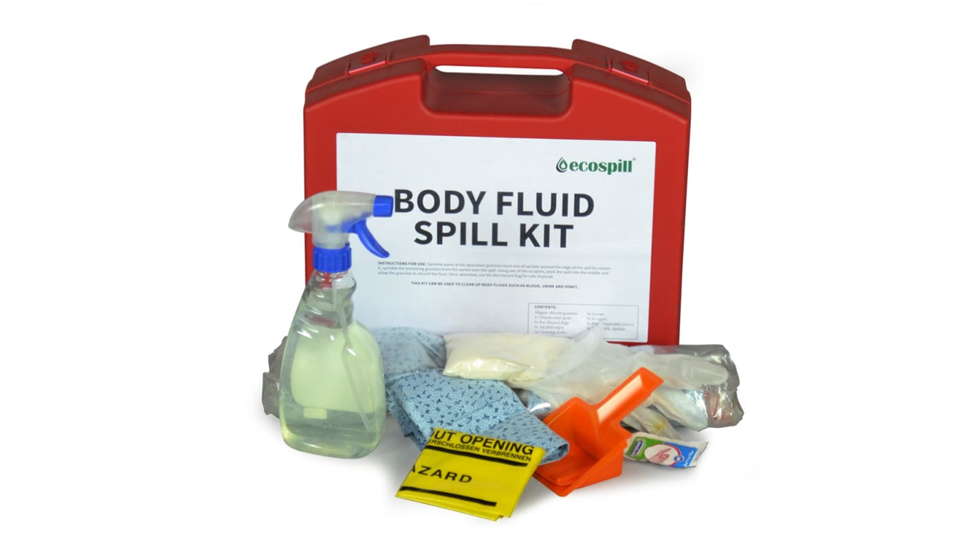 Zestaw usuwania zanieczyszczeń, zastosowanie: Szpital, przemysł, zakres: Body Fluid Kit, 35 x 29 x 12 cm
