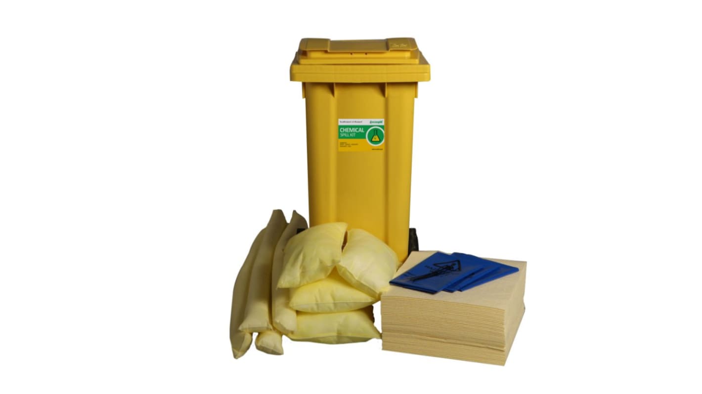 Ecospill Ltd Spill Kit Refill Bindemittel-Kit, Aufnahme bis 120 L, Einsatz in Chemie