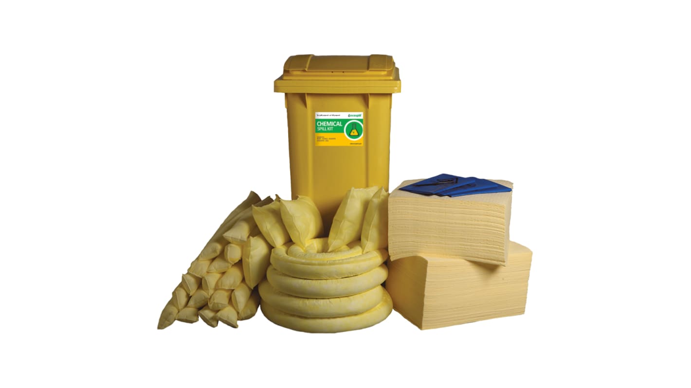 Ecospill Ltd Chemical Spill Response Kits Bindemittel-Kit, Aufnahme bis 360 L, Einsatz in Chemie
