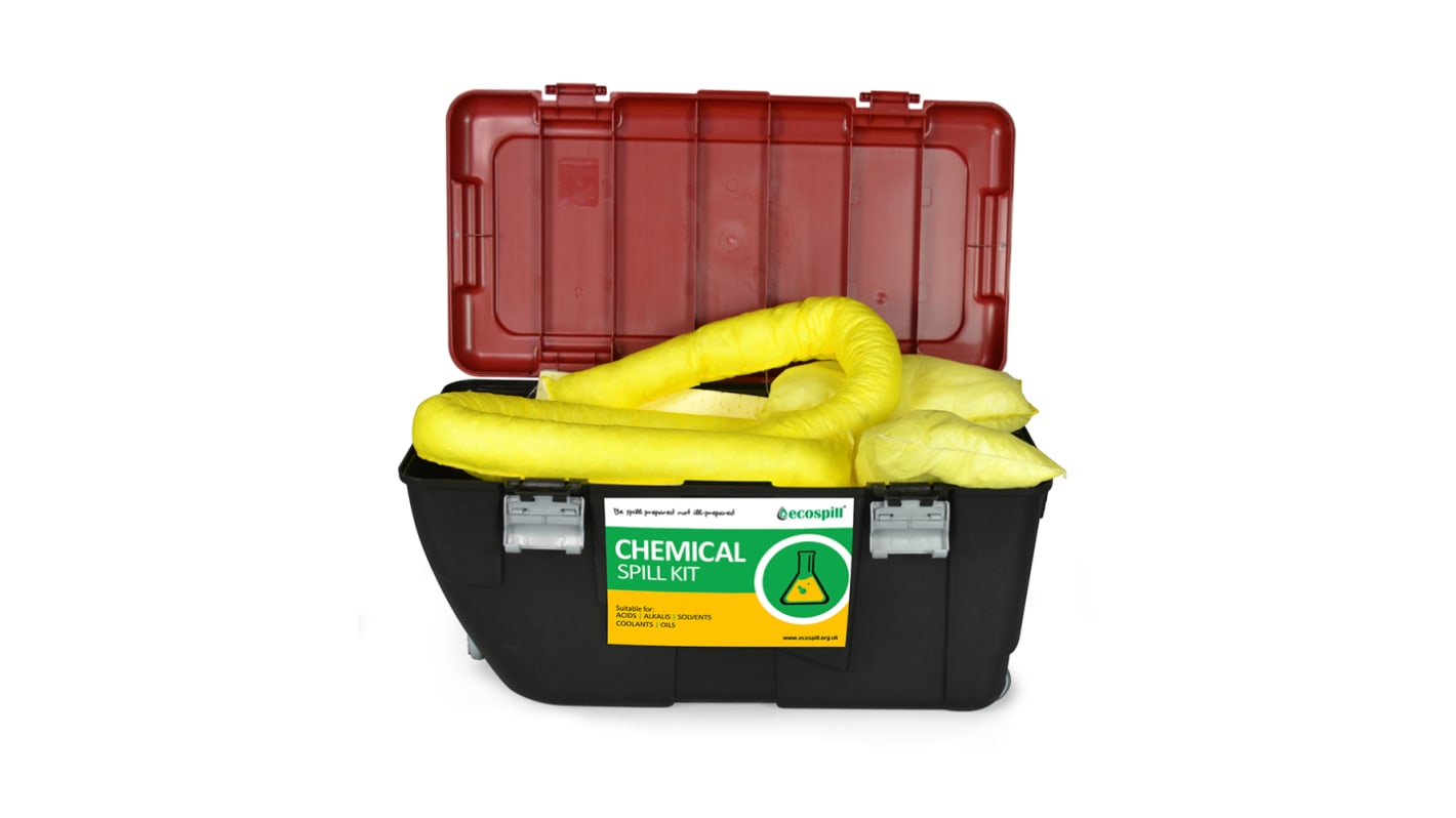 Ecospill Ltd Chemical Spill Response Kits Bindemittel-Kit, Aufnahme bis 60 L, Einsatz in Chemie