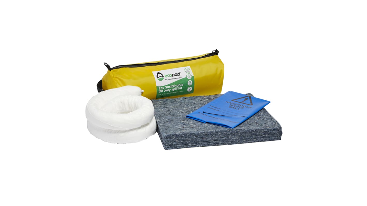 Kit para derrames Ecospill Ltd, contiene 1 x 20Ltr Cylinder Bag, 1 x Disposal Bag &amp; Tie1 x Instruction &amp;