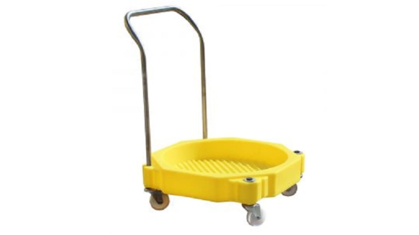 Carrello con ruote PE Ecospill Ltd No, carico 300kg, 725mm x 725mm x 990mm