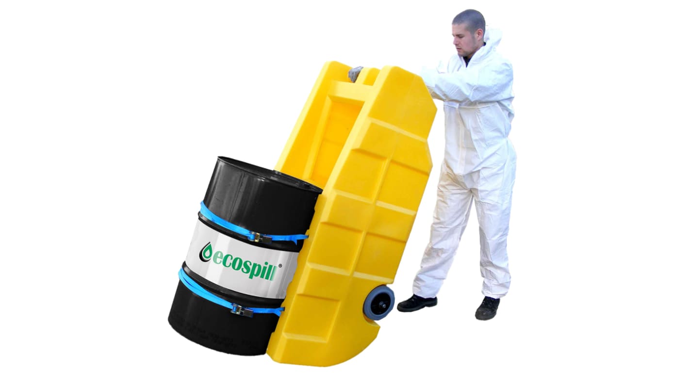 Ecospill Ltd Light Duty No PE Drum Transporter, 300kg Load, 1600 x 740 x 640mm Load Plate