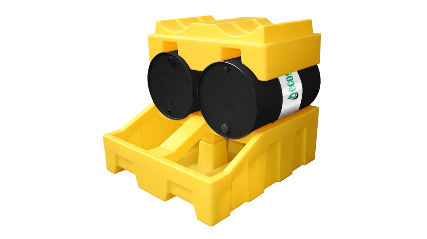 Rack contenitore Ecospill Ltd Colore giallo Polietilene No, 370mm x 795mm